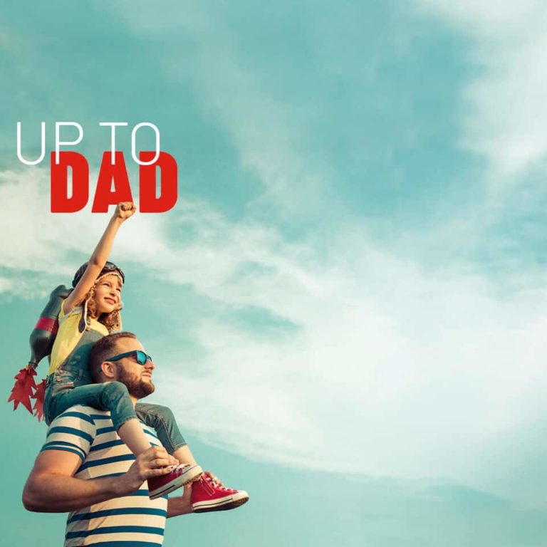 „Up to Dad – Buchrezension Header Grafik