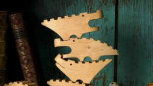 Stapelspiel aus Holz Croc Pile