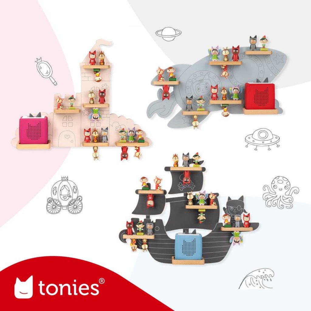 Tonie Hörspielfiguren Top 15 - Tonie Figuren und Tonieboxen in Regalen