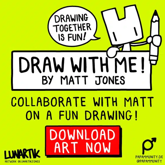 Malen mit Kindern - Lunartik Artwork Draw with me by Matt Jones